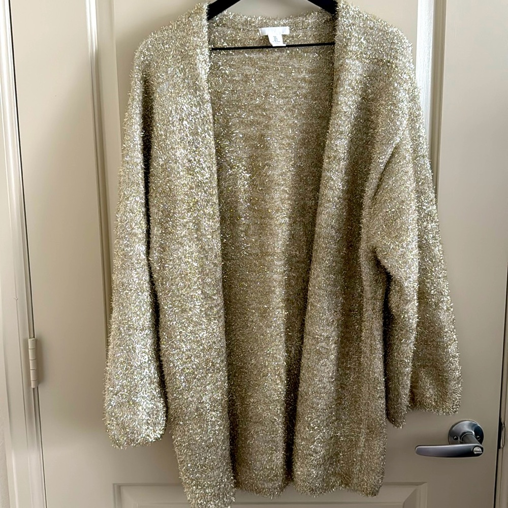 H&M Beige Textured Sweater